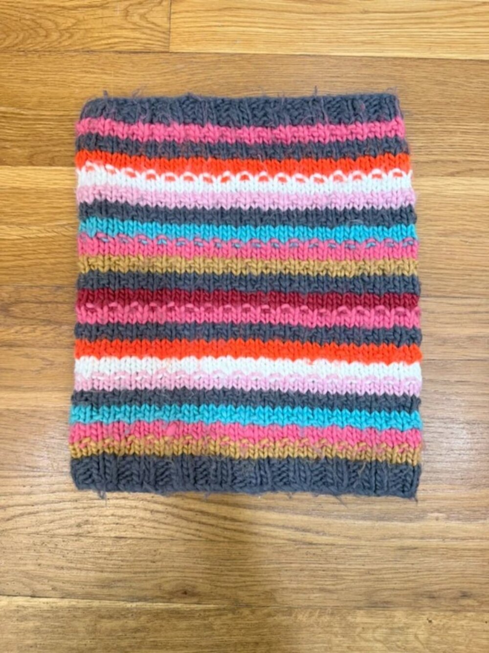 BARTS Chunky Knit Fleece Lined Neck Warmer Cowl Scarf Stripe Ski Winter Colorful